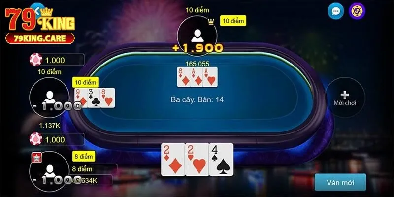 Kinh nghiệm chơi bài 3 cây 79KING đại thắng