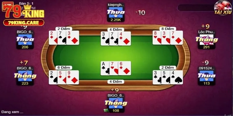 Chi tiết luật đánh bài 3 cây 79KING tiện lợi