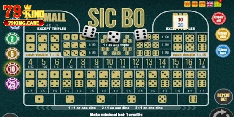 Giới thiệu cơ bản về trò chơi Sicbo 79KING